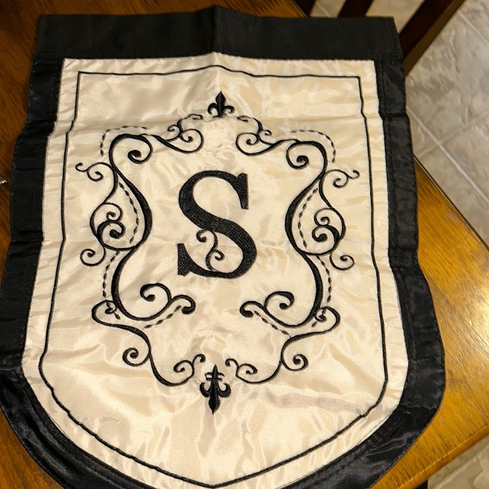 Double Sided S Garden Flag (Embroidered)